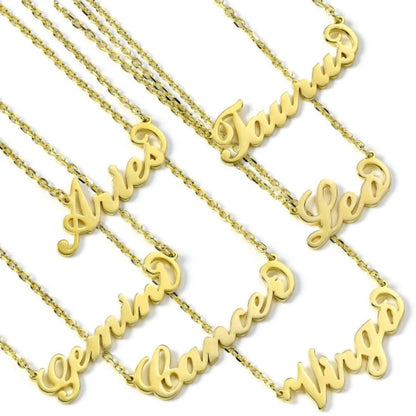 Star Sign Silver Necklace - MYLEE London