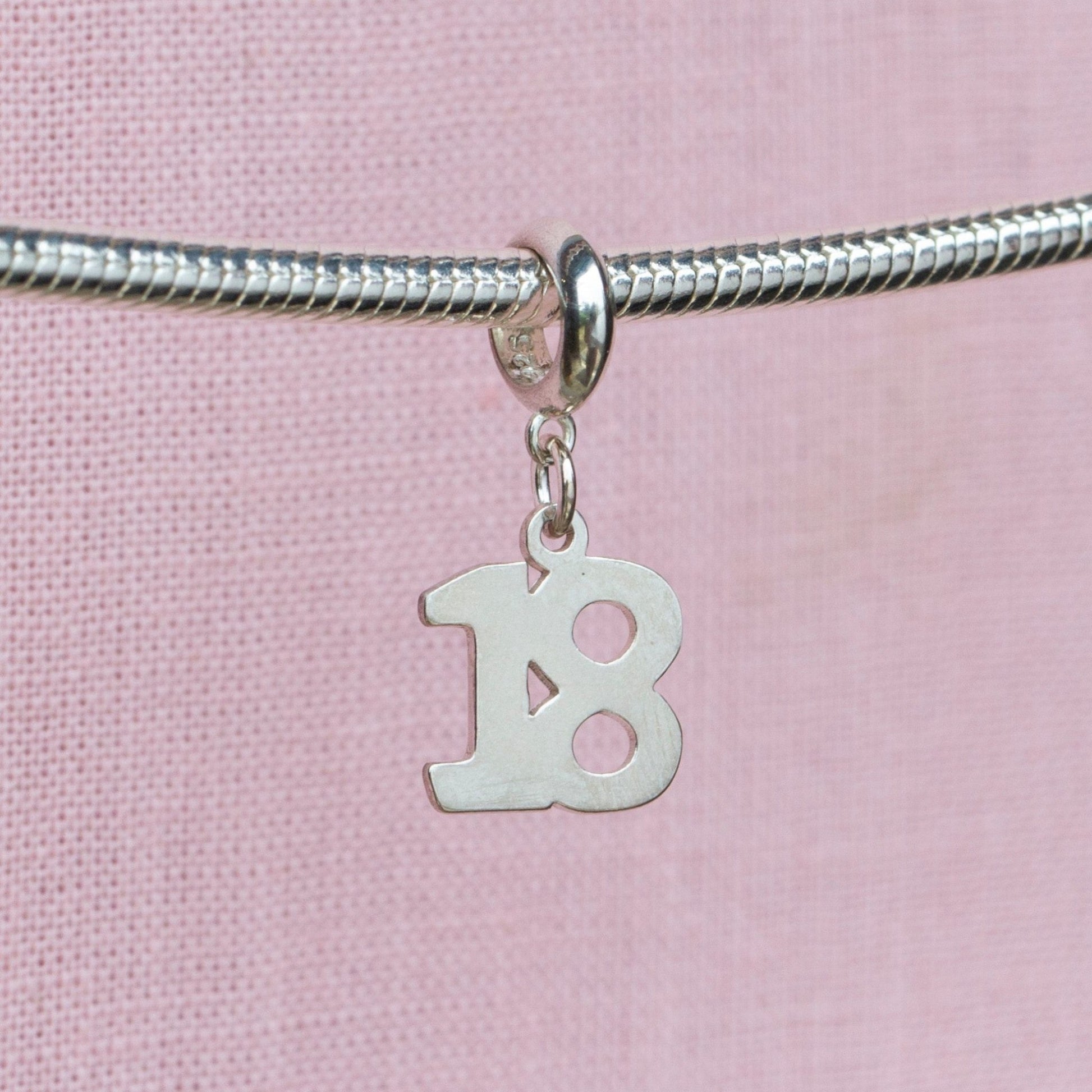 Sterling Silver 18 Charm - MYLEE London