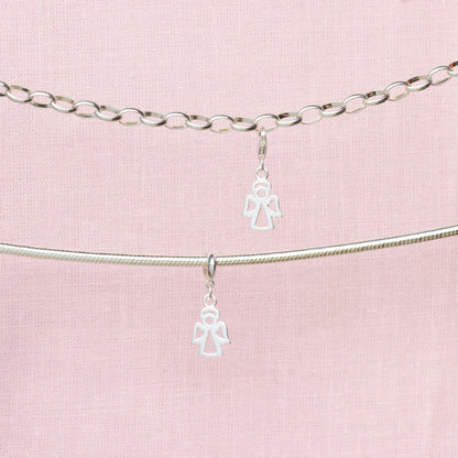 Sterling Silver Angel Charm - MYLEE London