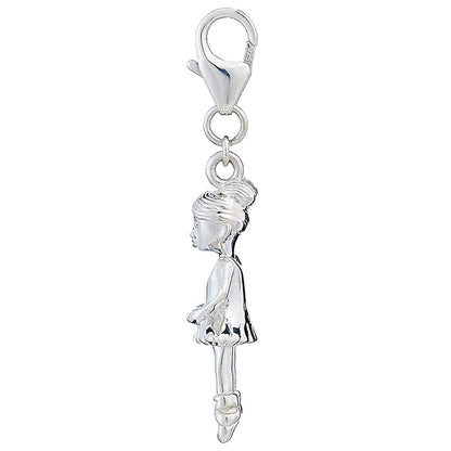 Sterling Silver Ballerina Charm - MYLEE London