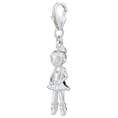Sterling Silver Ballerina Charm - MYLEE London