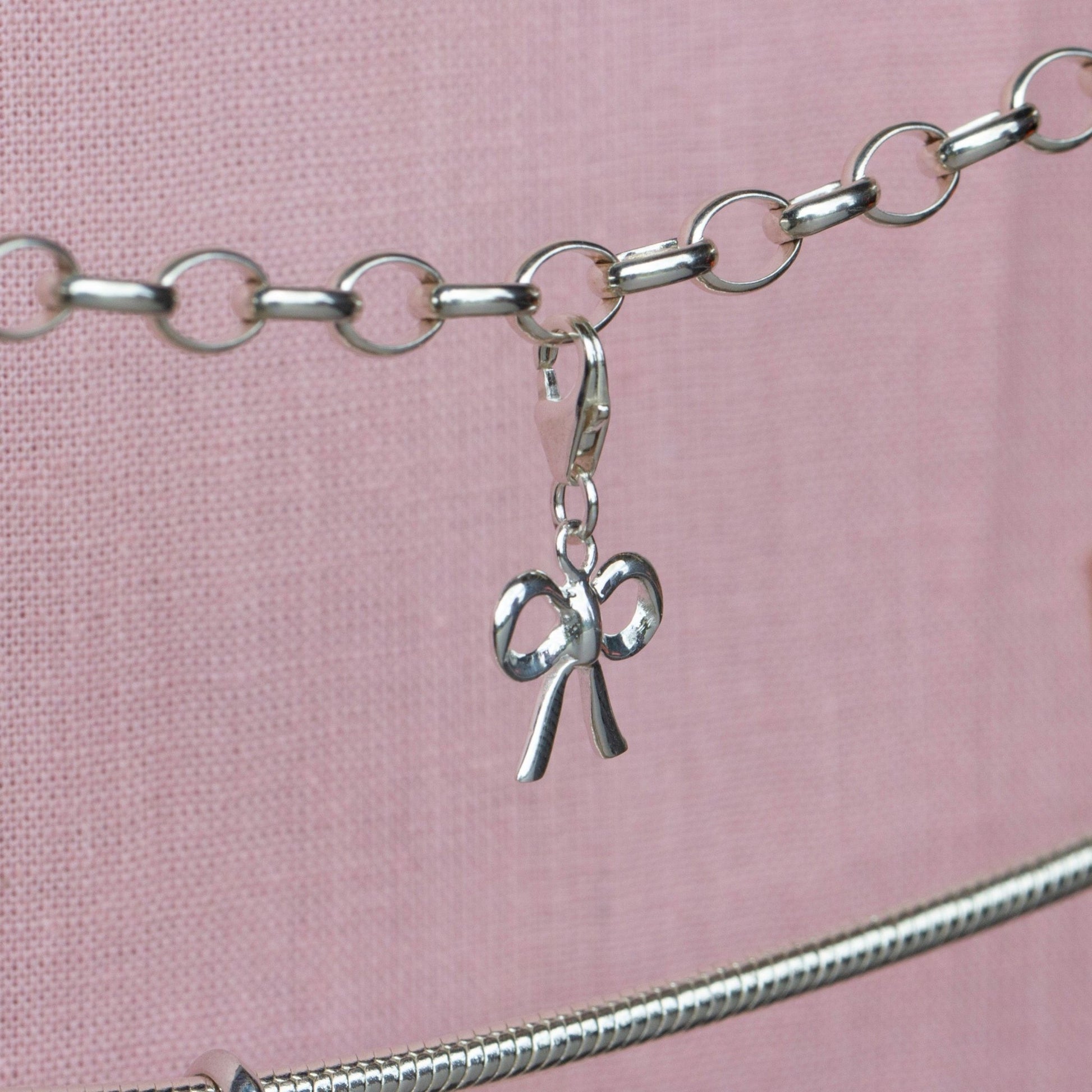 Sterling Silver Bow Charm - MYLEE London