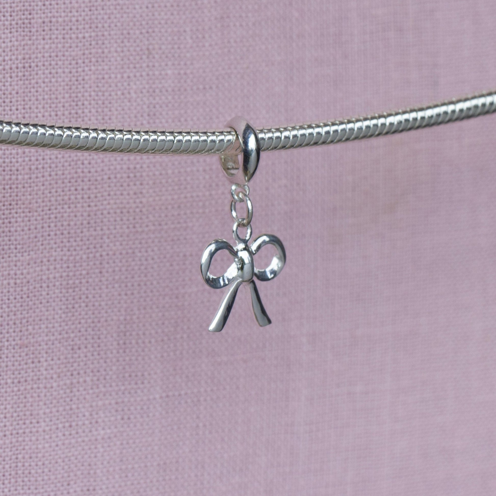 Sterling Silver Bow Charm - MYLEE London