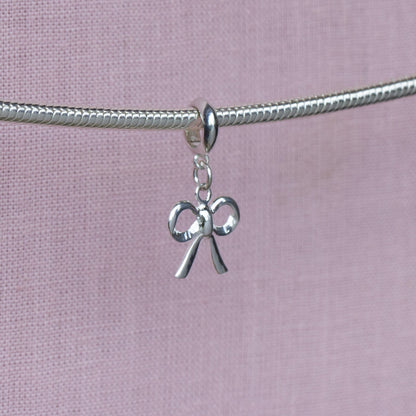 Sterling Silver Bow Charm - MYLEE London