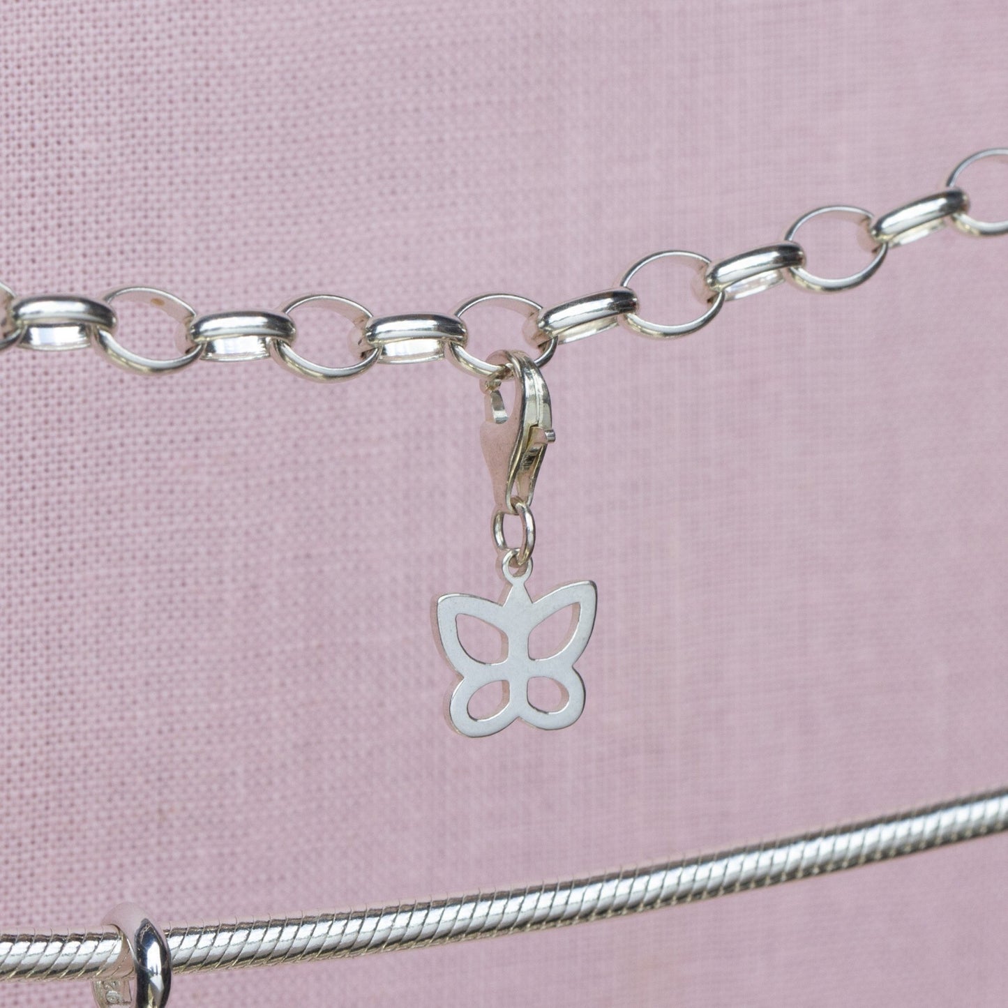 Sterling Silver Butterfly Charm - MYLEE London