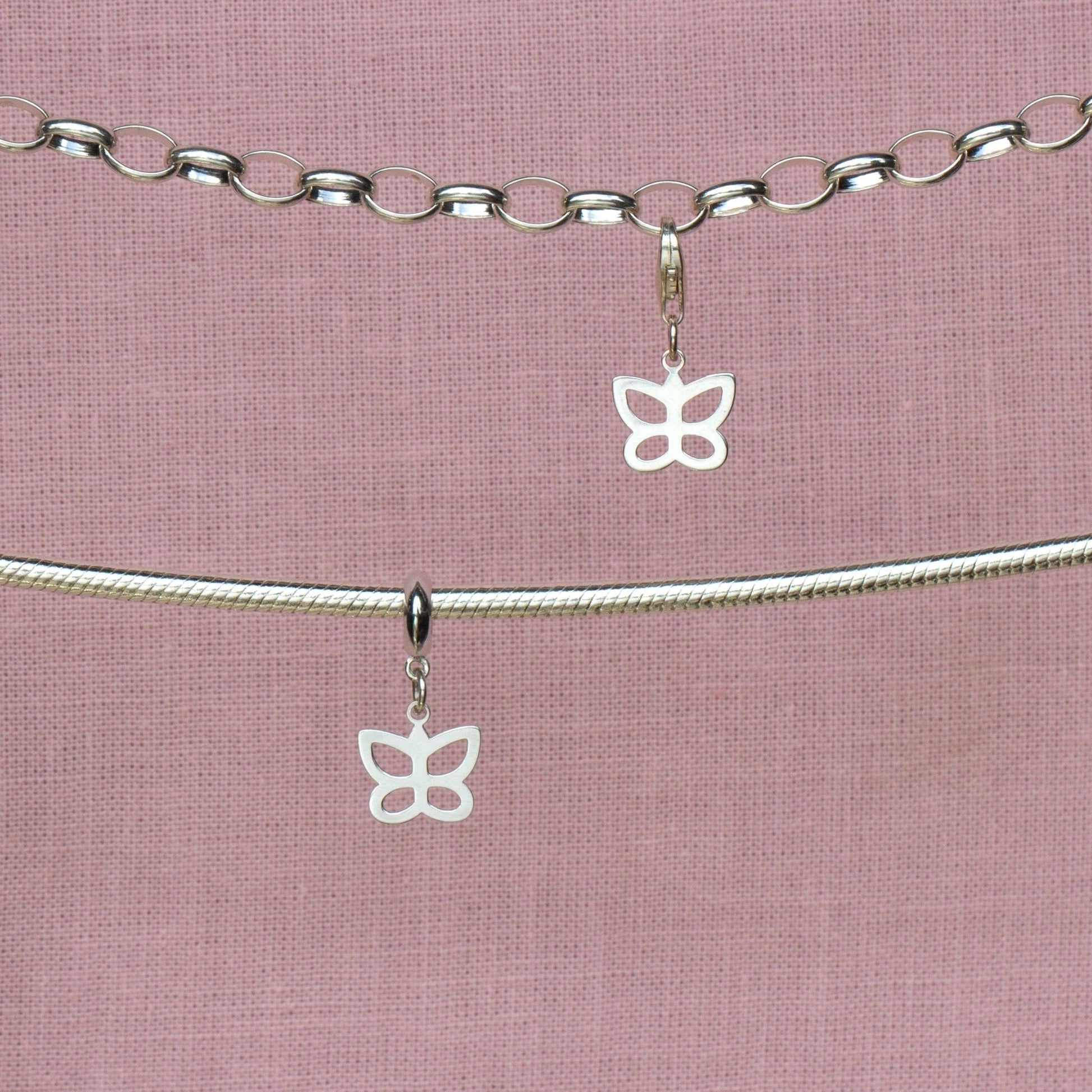 Sterling Silver Butterfly Charm - MYLEE London
