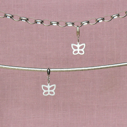 Sterling Silver Butterfly Charm - MYLEE London