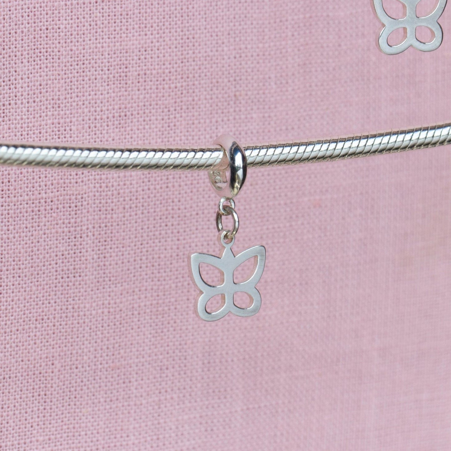 Sterling Silver Butterfly Charm - MYLEE London