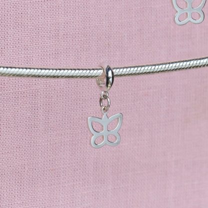Sterling Silver Butterfly Charm - MYLEE London