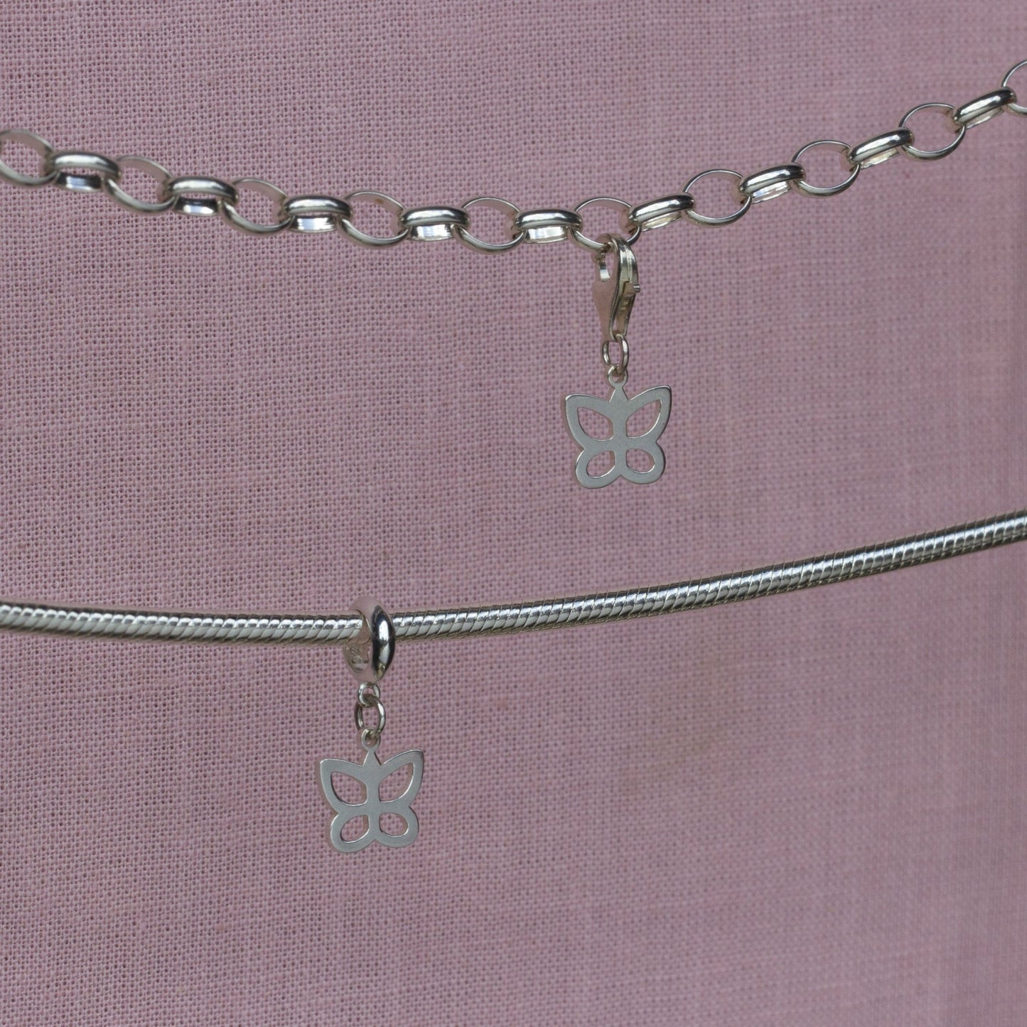 Sterling Silver Butterfly Charm - MYLEE London