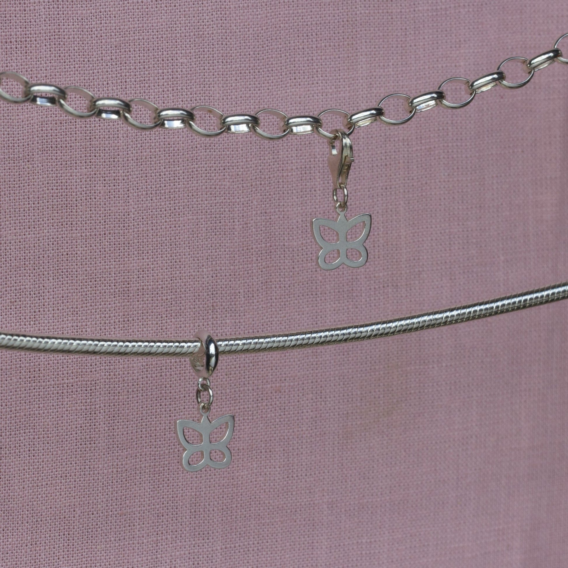 Sterling Silver Butterfly Charm - MYLEE London