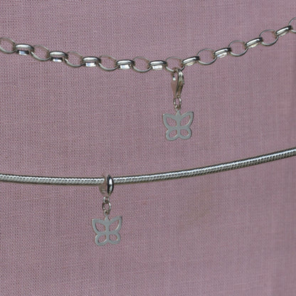 Sterling Silver Butterfly Charm - MYLEE London