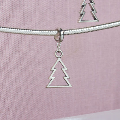 Sterling Silver Christmas Tree Charm - MYLEE London
