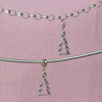 Sterling Silver Christmas Tree Charm - MYLEE London