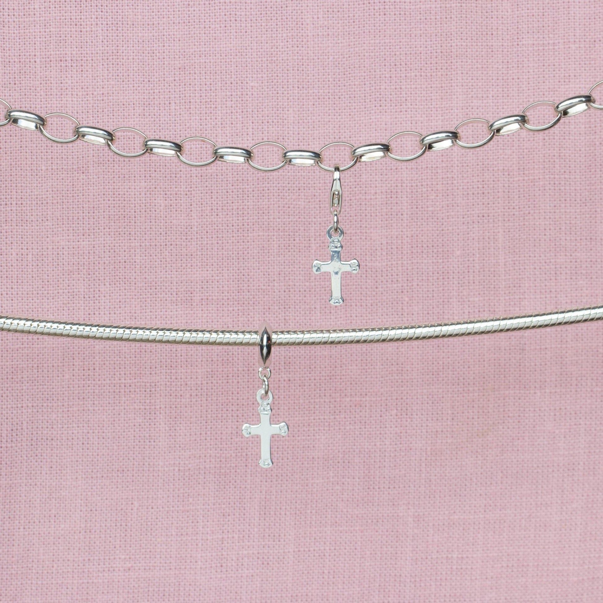 Sterling Silver Cross Charm - MYLEE London