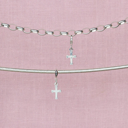 Sterling Silver Cross Charm - MYLEE London