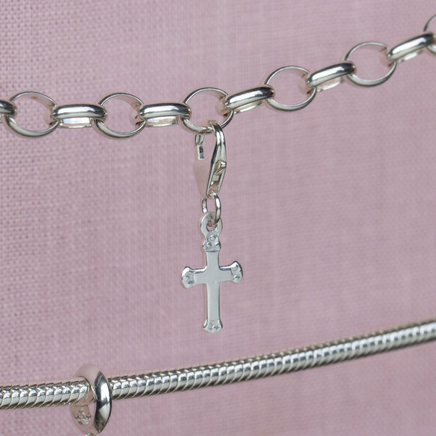 Sterling Silver Cross Charm - MYLEE London