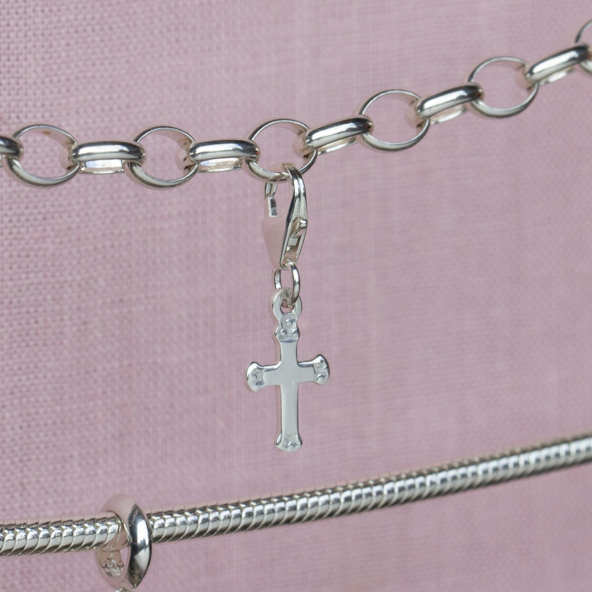 Sterling Silver Cross Charm - MYLEE London