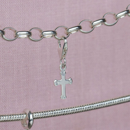 Sterling Silver Cross Charm - MYLEE London