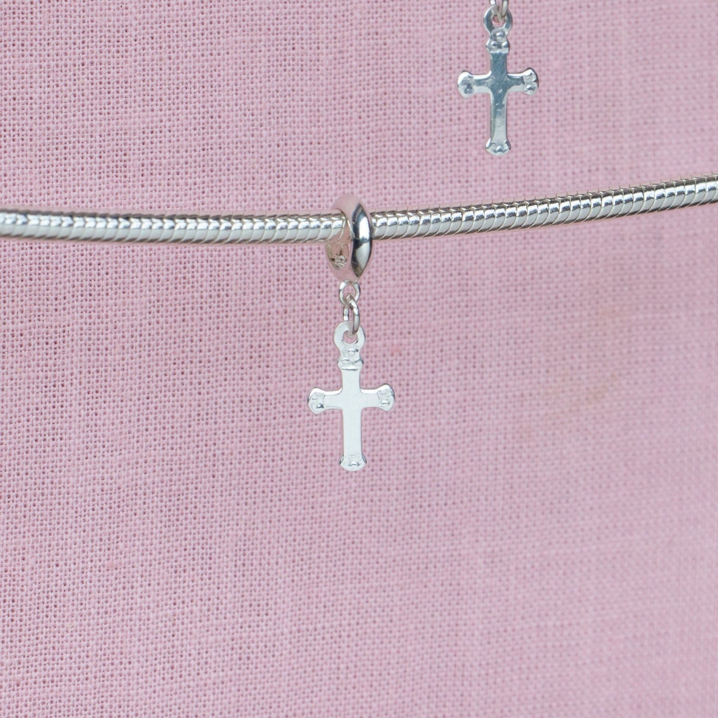 Sterling Silver Cross Charm - MYLEE London