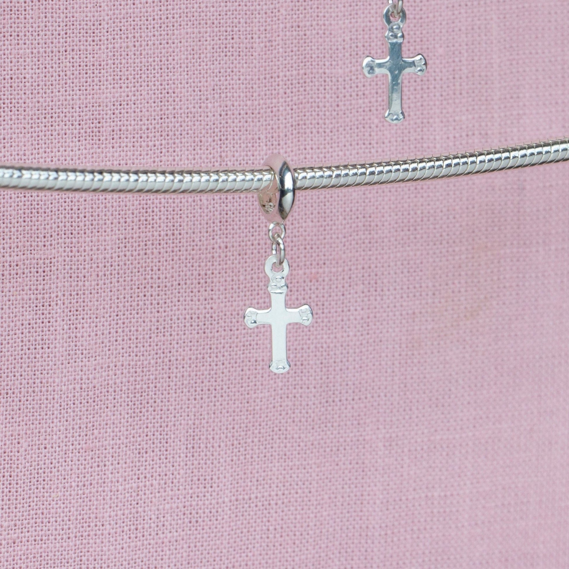 Sterling Silver Cross Charm - MYLEE London