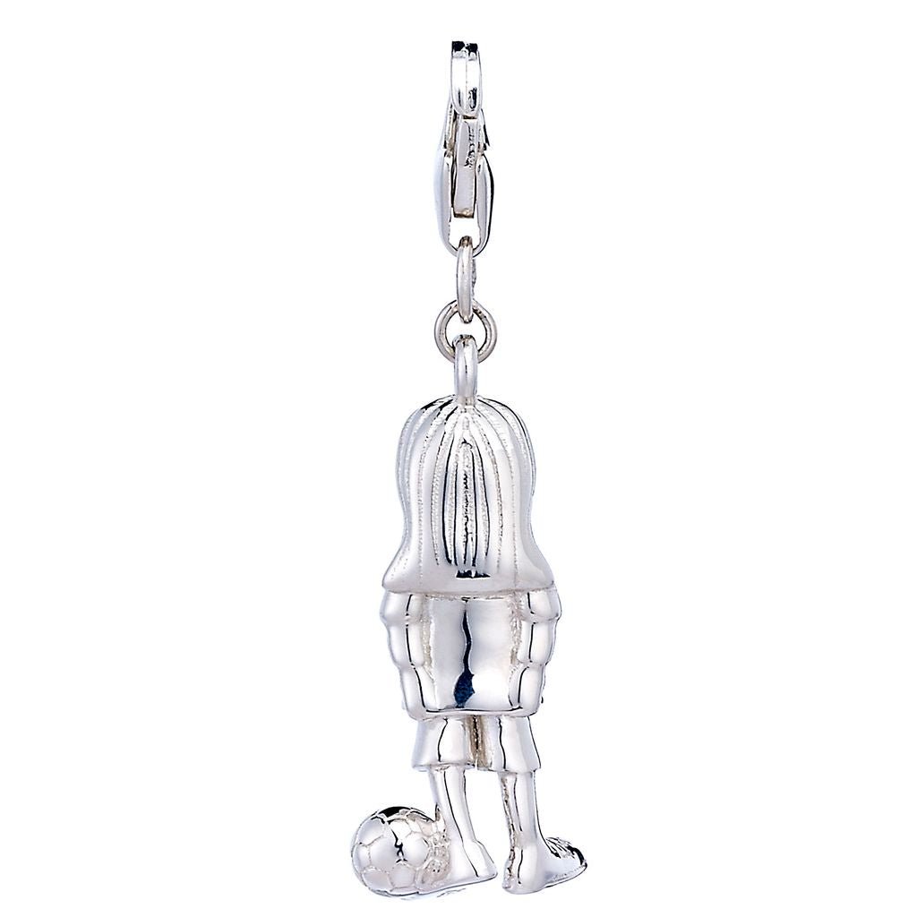 Sterling Silver Footballer Charm - MYLEE London