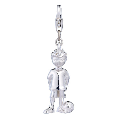 Sterling Silver Footballer Charm - MYLEE London
