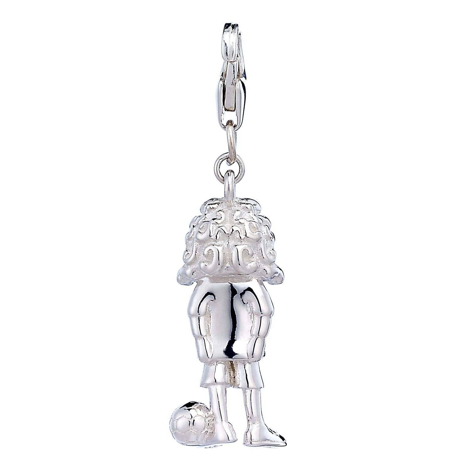 Sterling Silver Footballer Charm - MYLEE London