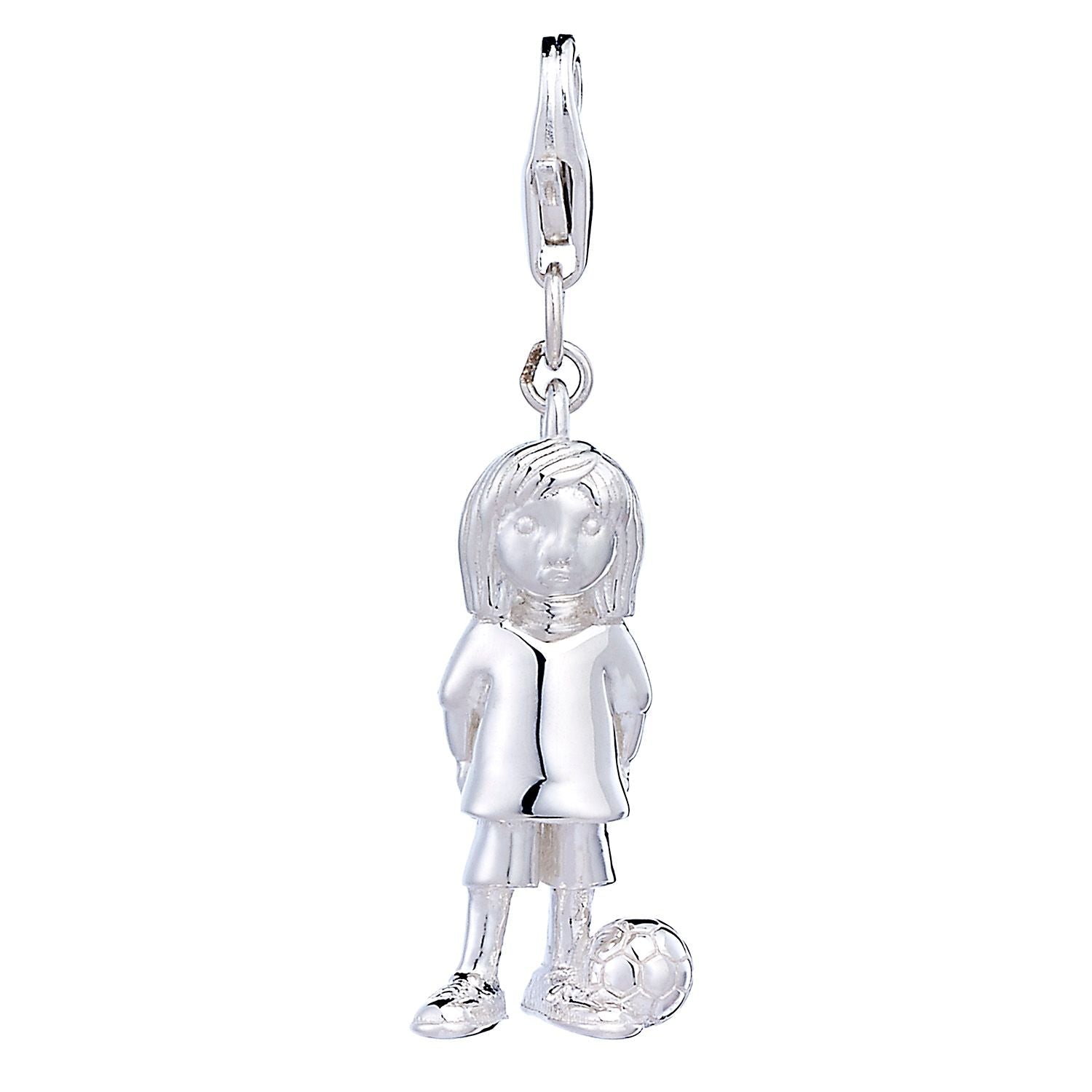 Sterling Silver Footballer Charm - MYLEE London