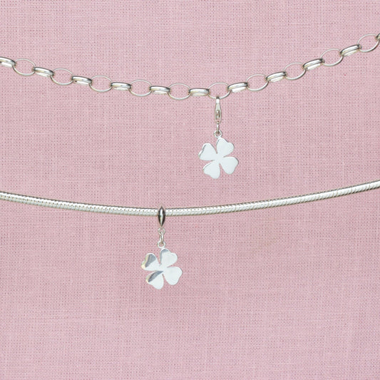 Sterling Silver Four Leaf Clover Charm - MYLEE London