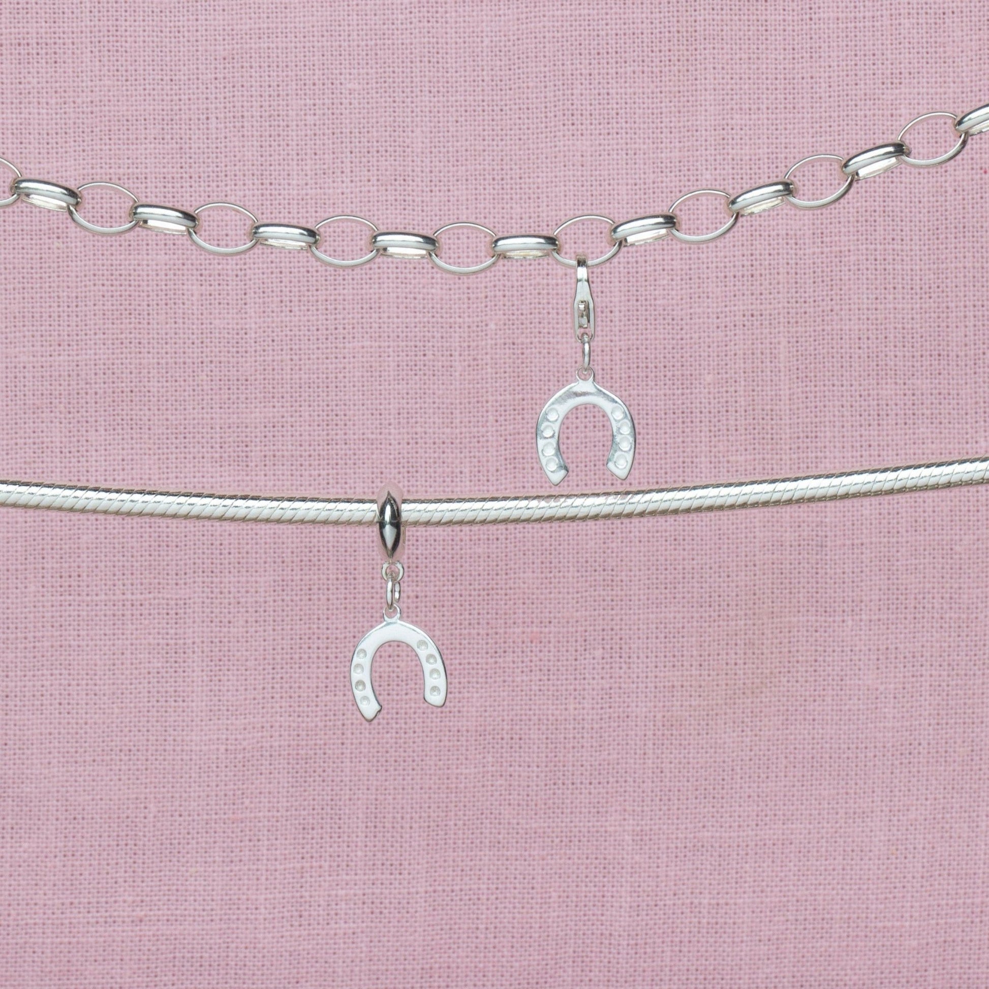 Sterling Silver Lucky Horseshoe Charm - MYLEE London