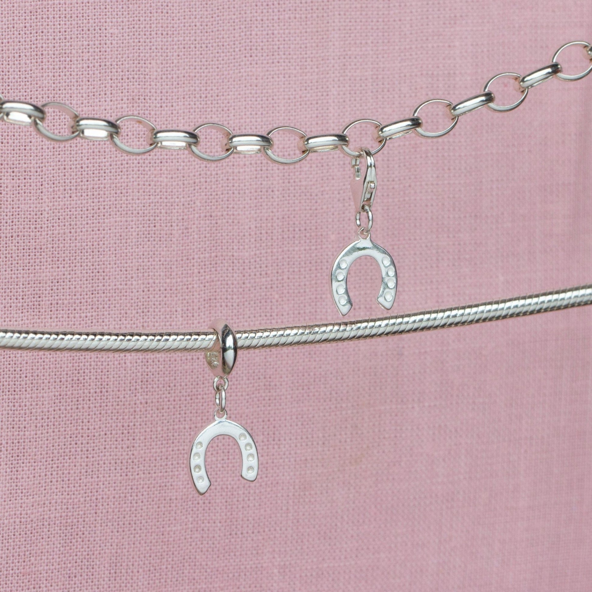 Sterling Silver Lucky Horseshoe Charm - MYLEE London