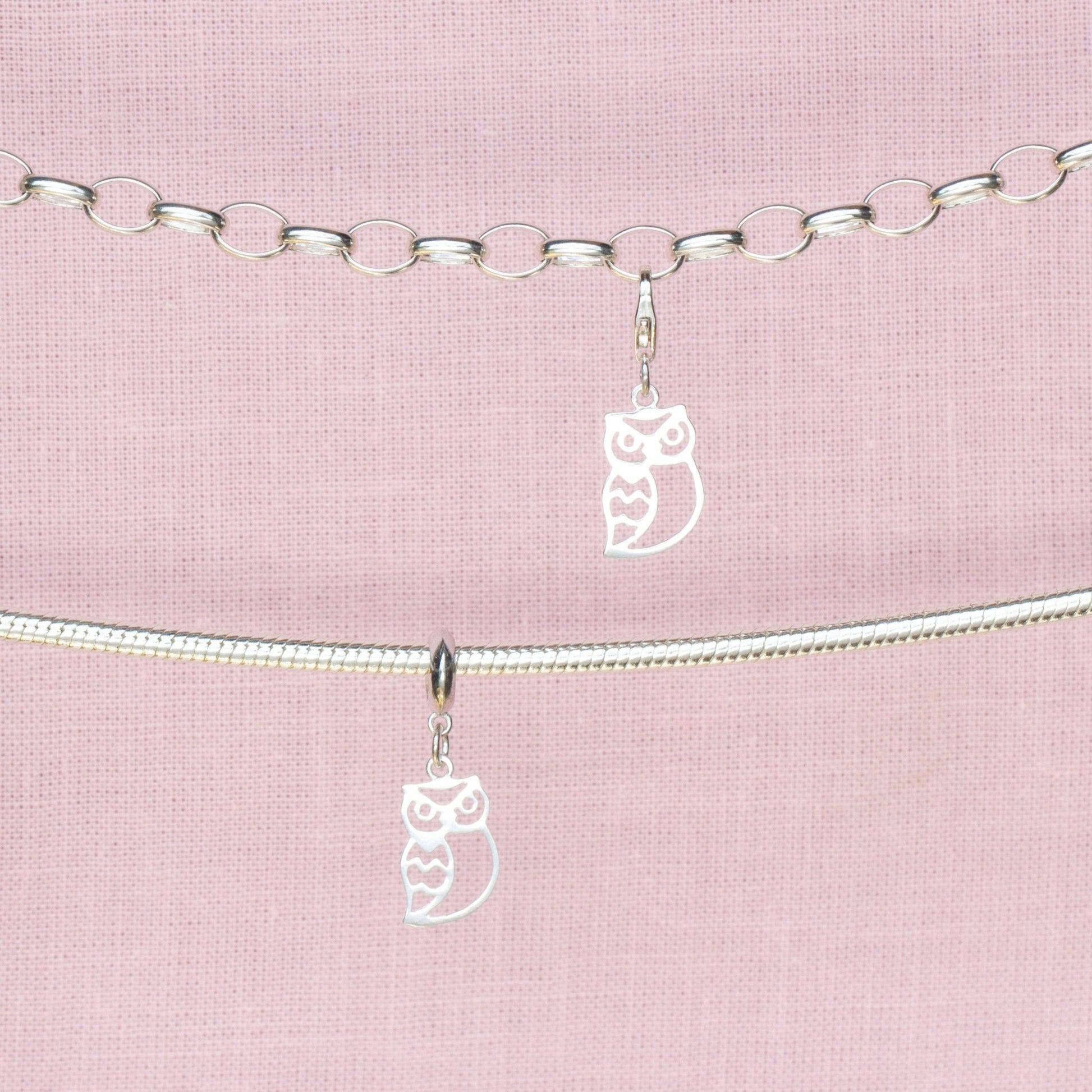 Sterling Silver Owl Charm - MYLEE London