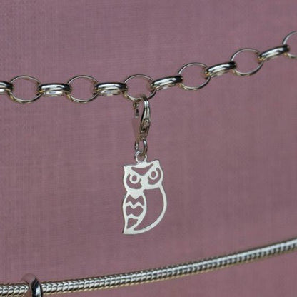 Sterling Silver Owl Charm - MYLEE London