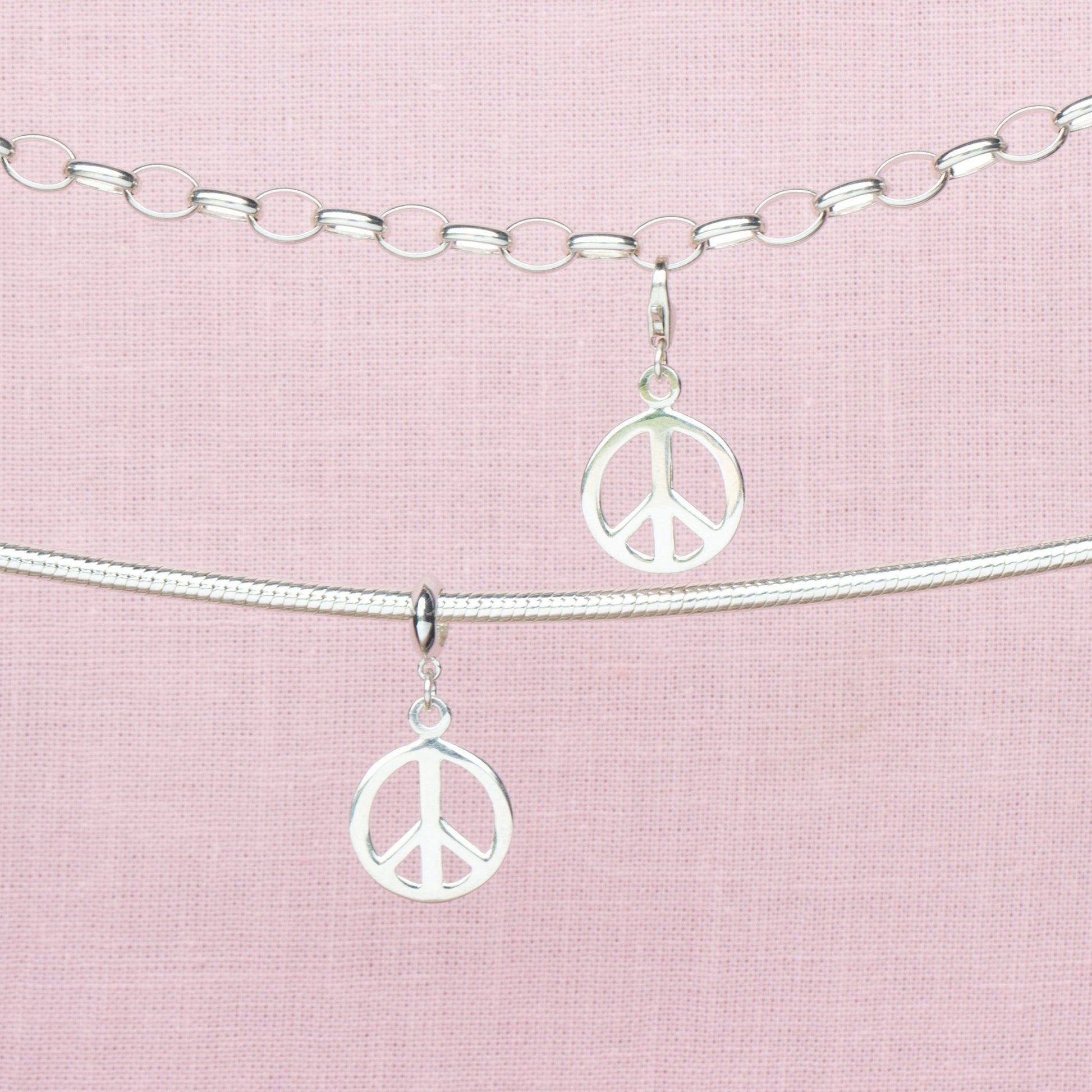 Sterling Silver Peace Charm - MYLEE London