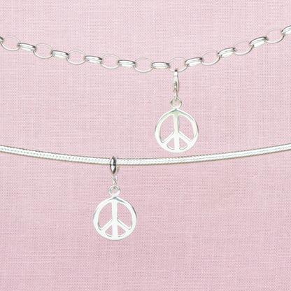 Sterling Silver Peace Charm - MYLEE London