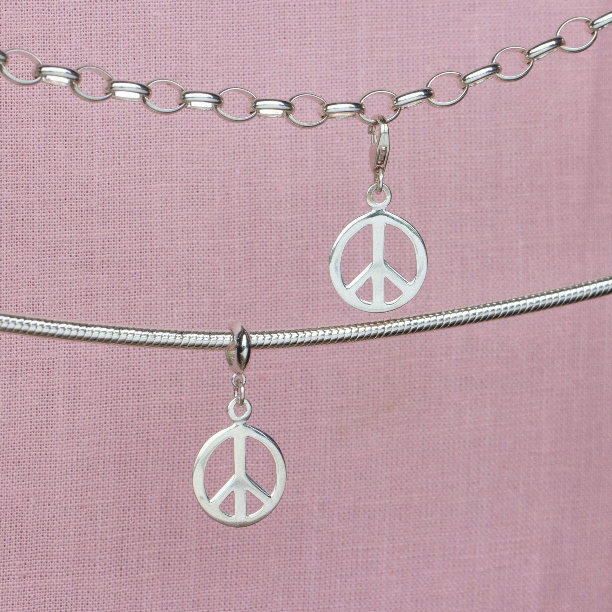 Sterling Silver Peace Charm - MYLEE London