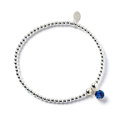 Sterling Silver Sapphire Crystal Bracelet - MYLEE London