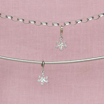 Sterling Silver Snowflake Charm - MYLEE London