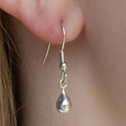 Sterling Silver Teardrop Earrings - MYLEE London
