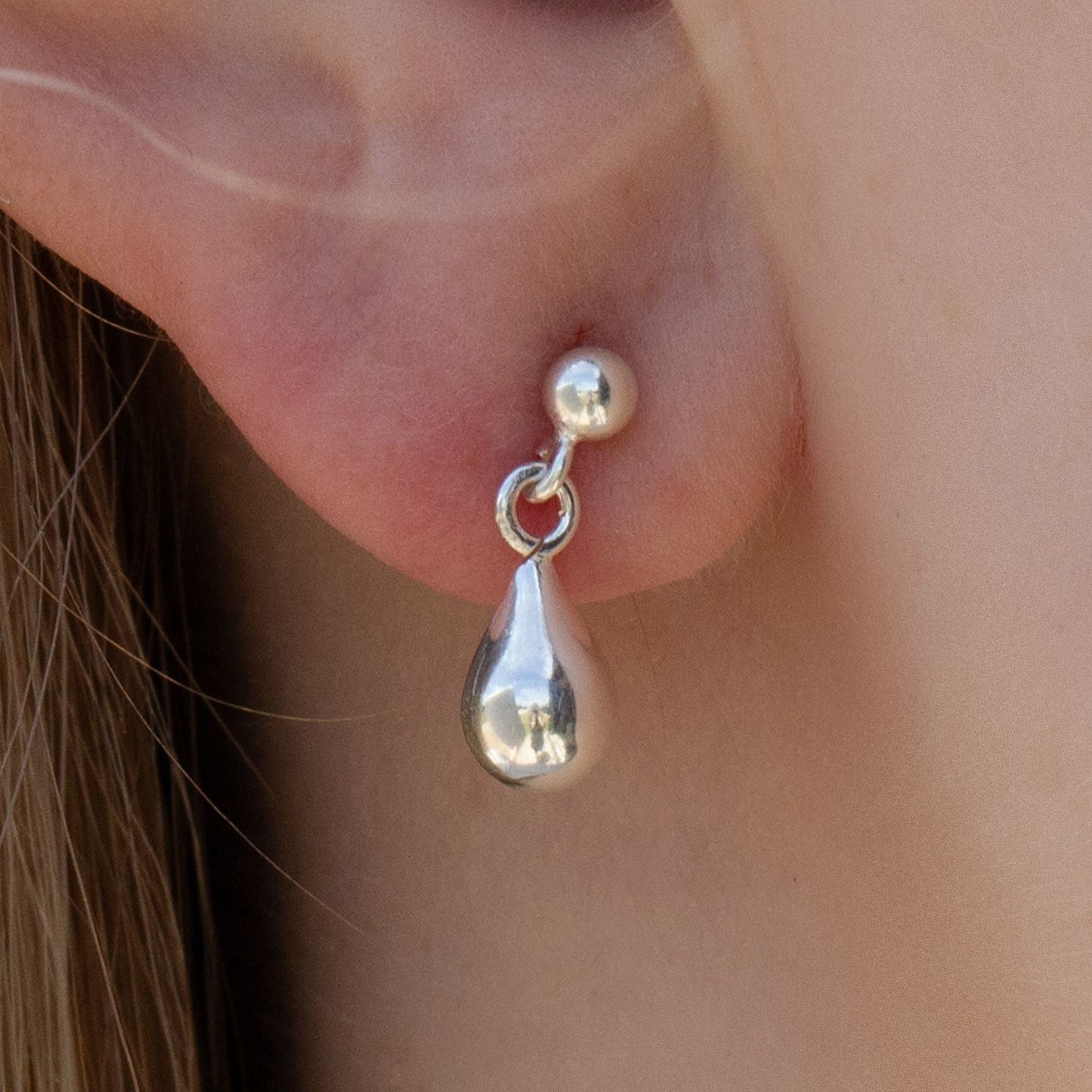 Sterling Silver Teardrop Earrings - MYLEE London