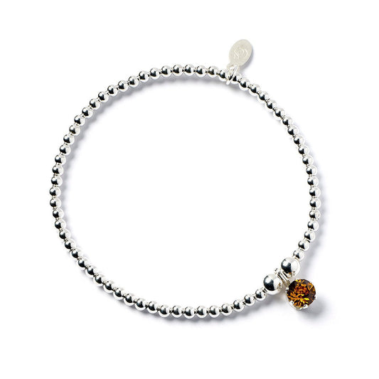 Sterling Silver Topaz Crystal Bracelet - MYLEE London