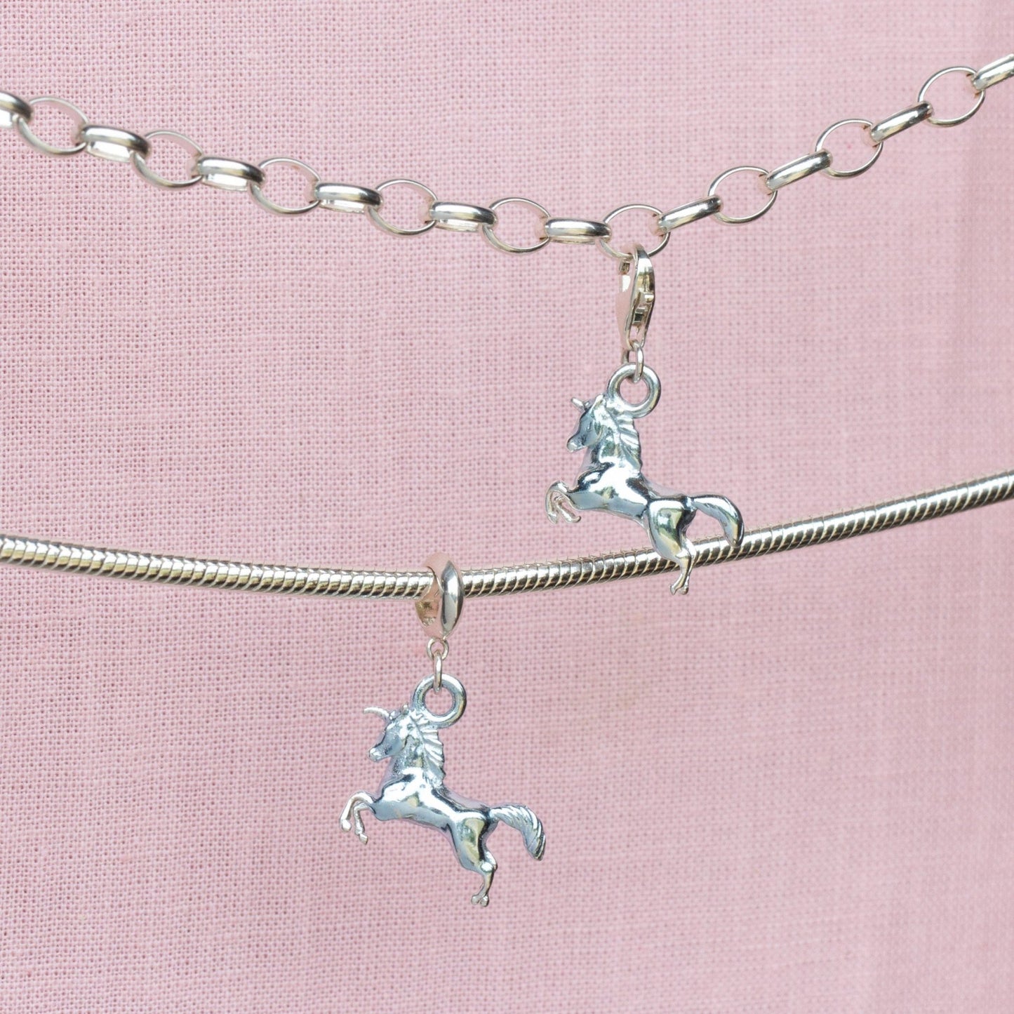 Sterling Silver Unicorn Charm - MYLEE London