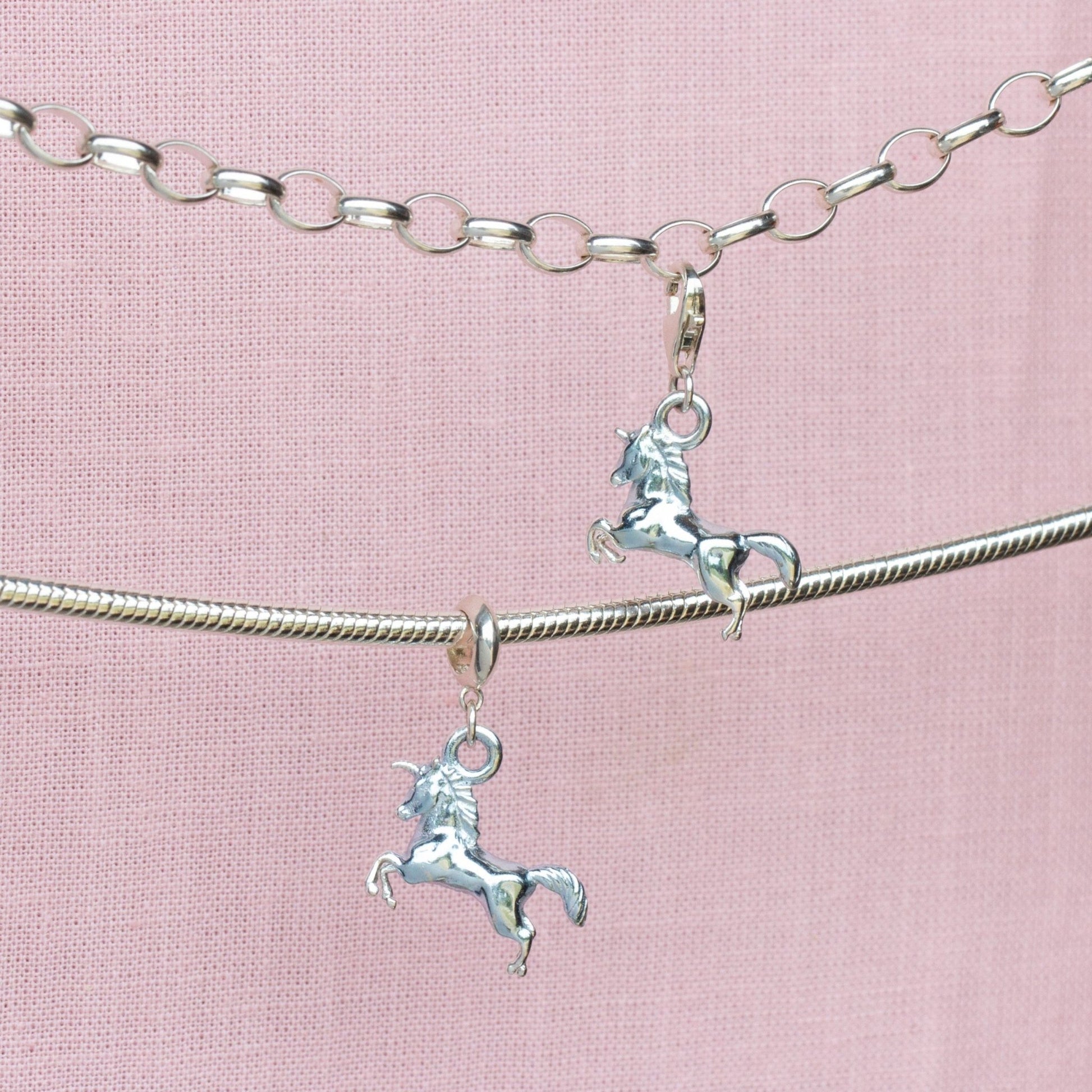 Sterling Silver Unicorn Charm - MYLEE London