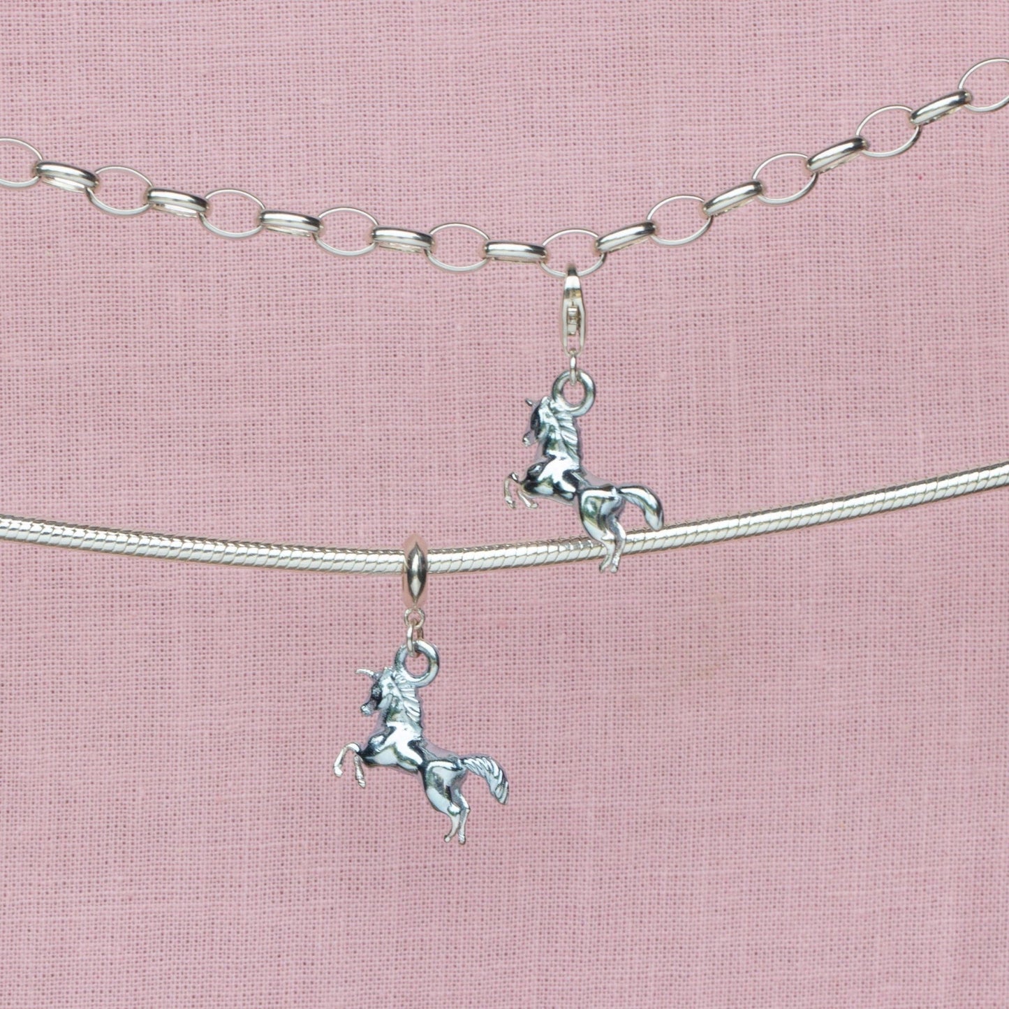 Sterling Silver Unicorn Charm - MYLEE London