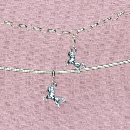 Sterling Silver Unicorn Charm - MYLEE London