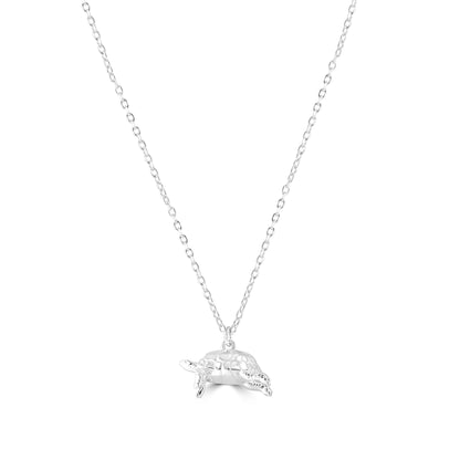 Tortoise Silver Necklace - Personalised - MYLEE London