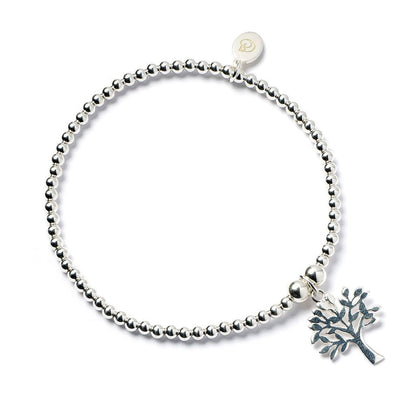 Tree of Life on Silver Ball Bead Bracelet - MYLEE London