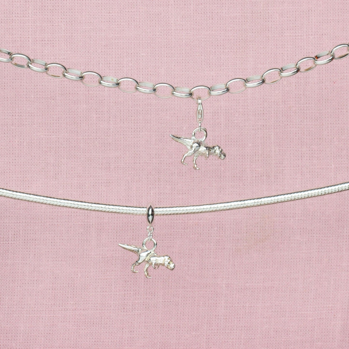 Tyrannosaurus Rex Silver Charm - MYLEE London