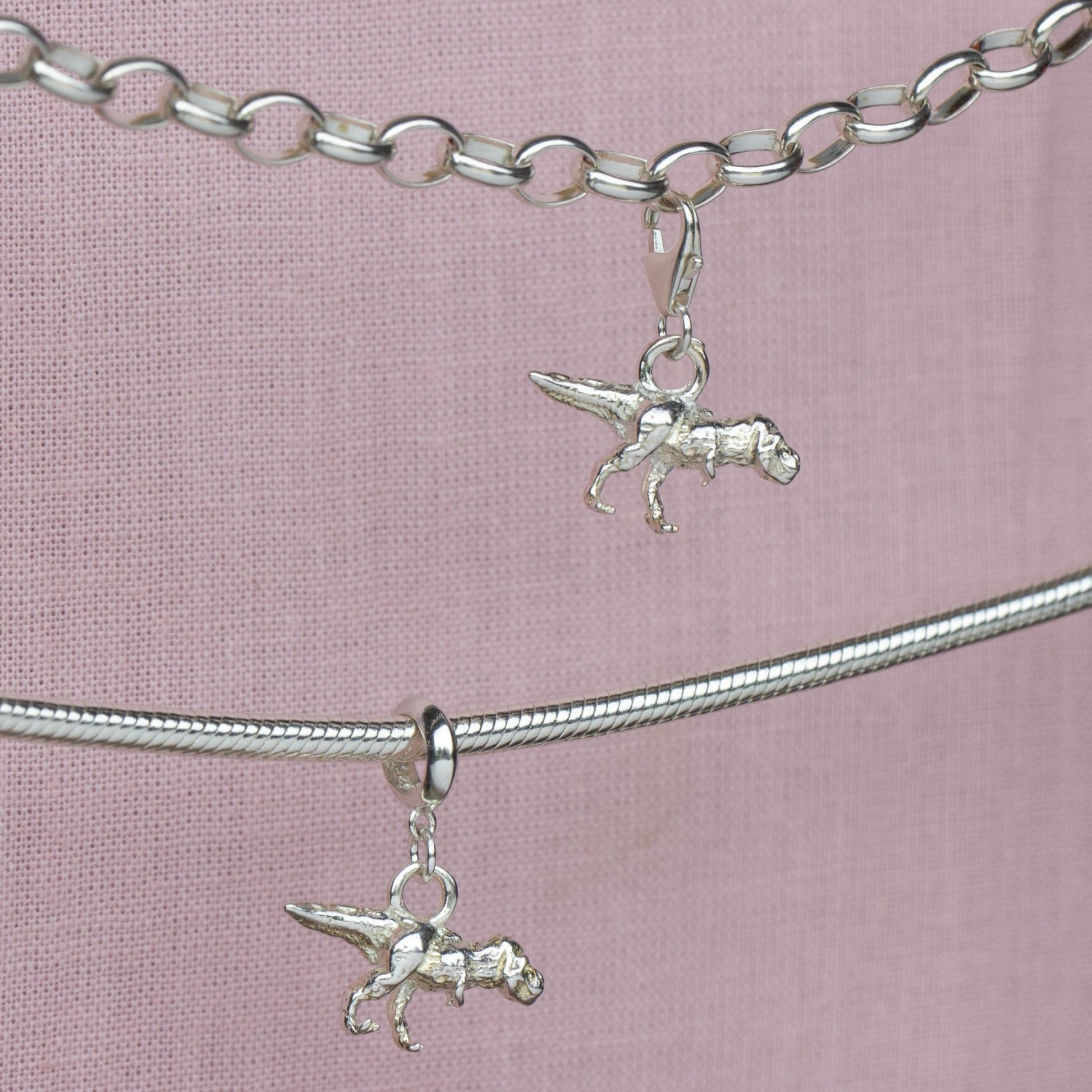 Tyrannosaurus Rex Silver Charm - MYLEE London